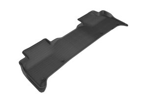 Land Rover Discovery Floor Mat - Rear (2nd Row) - 3D MAXpider - KAGU Series - Black - `17-`20 Land Rover Discovery Floor Mat - Rear (2nd Row) - 3D MAXpider - KAGU Series - Black - `17-`20